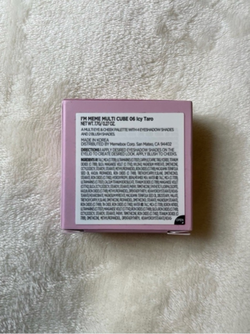 I'm Meme Multi Cube Eyeshadow Palette — 06 Icy Taro - Picture 5 of 6